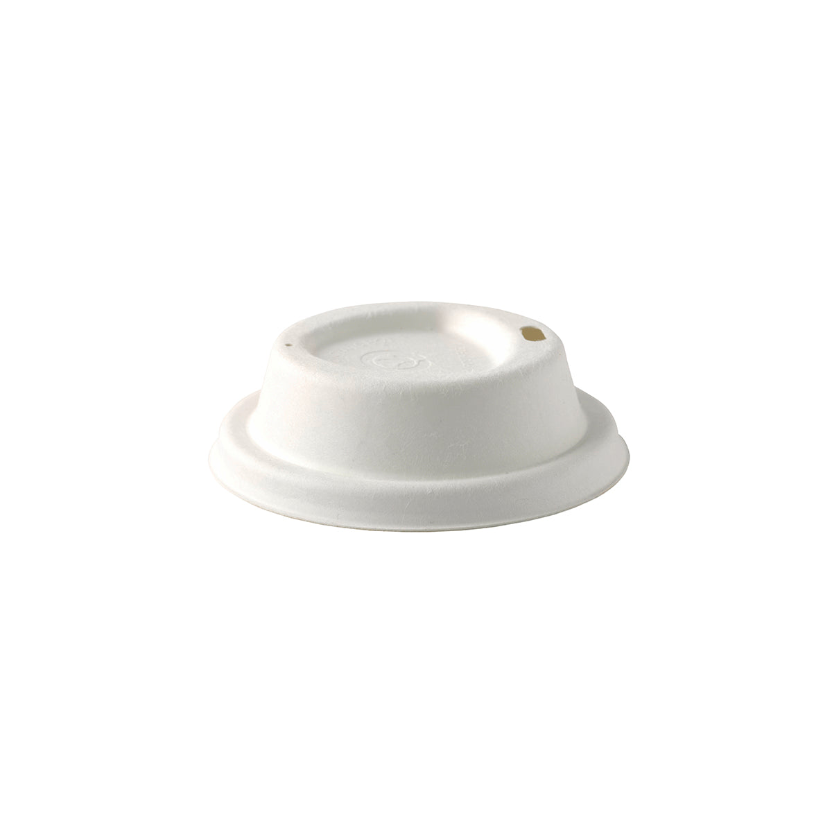 BCL-8PULP-W BioCup Sugarcane Lid 6-12oz / 90mm Leisure Coast Hospitality & Packaging Supplies