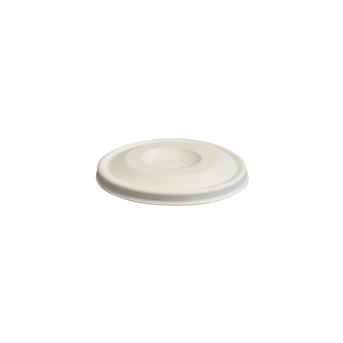 BCL-90C-PULP-F BioPak Cold Paper BioCup Sugarcane Flat Lid 90mm Leisure Coast Hospitality Supplies