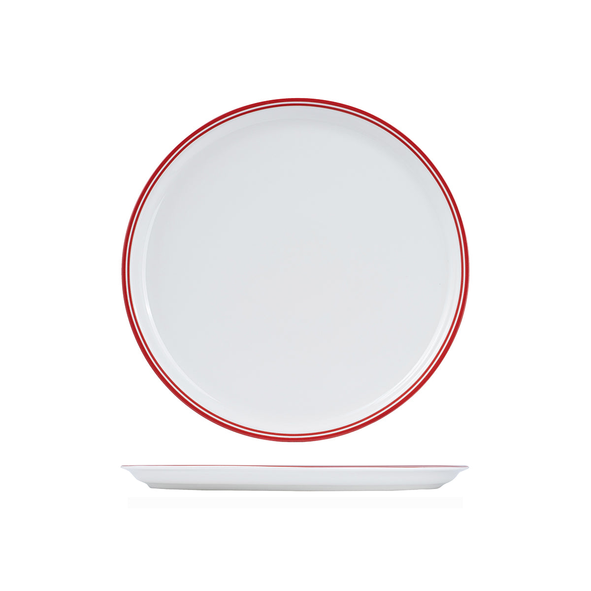 BPP32-R RAK Porcelain Nano Cru Red Pizza Plate 310mm Leisure Coast Hospitality & Packaging