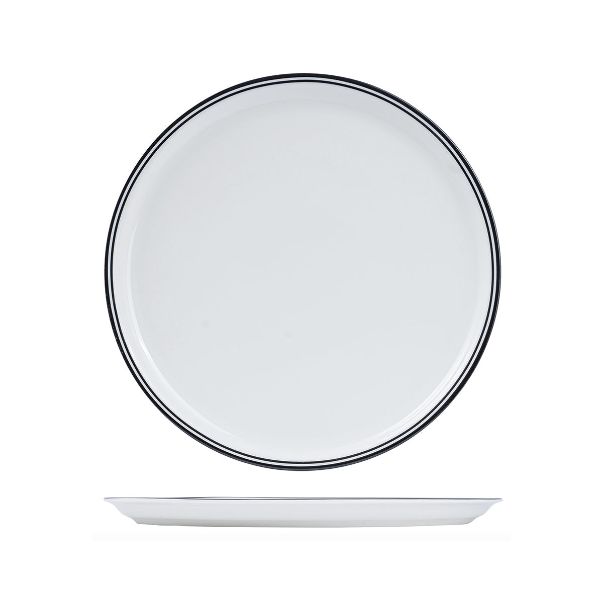 BPP33-BK RAK Porcelain Nano Cru Black Pizza Plate 330mm Leisure Coast Hospitality & Packaging