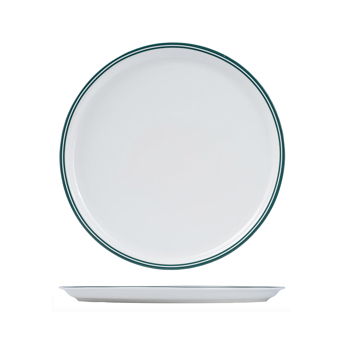 BPP33-G RAK Porcelain Nano Cru Green Pizza Plate 330mm Leisure Coast Hospitality & Packaging