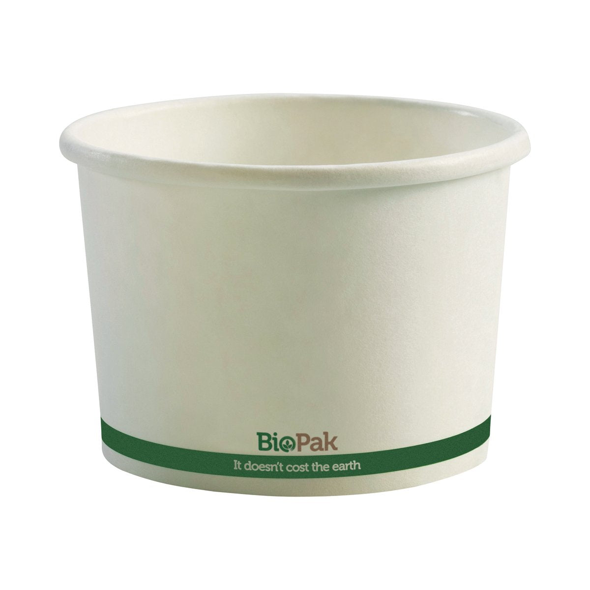 BSC-16 BioBowl Hot Paper Containers & Lids BioBowl White Container 16oz / 549ml Leisure Coast Hospitality & Packaging Supplies
