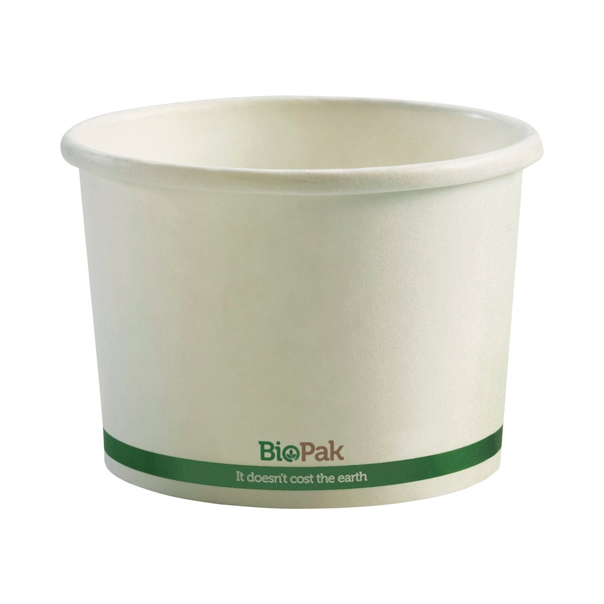 BSC-8 BioBowl Hot Paper Containers & Lids BioBowl White Container 8oz / 270ml Leisure Coast Hospitality & Packaging Supplies