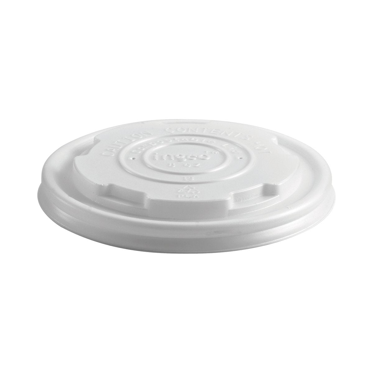 BSCL-8PLA BioBowl Hot Paper Containers & Lids 8oz BioBowl PLA Lid Leisure Coast Hospitality & Packaging Supplies