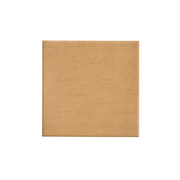 BW 60XESK Gift Wrap Embossed Script Natural Leisure Coast Hospitality & Packaging Supplies