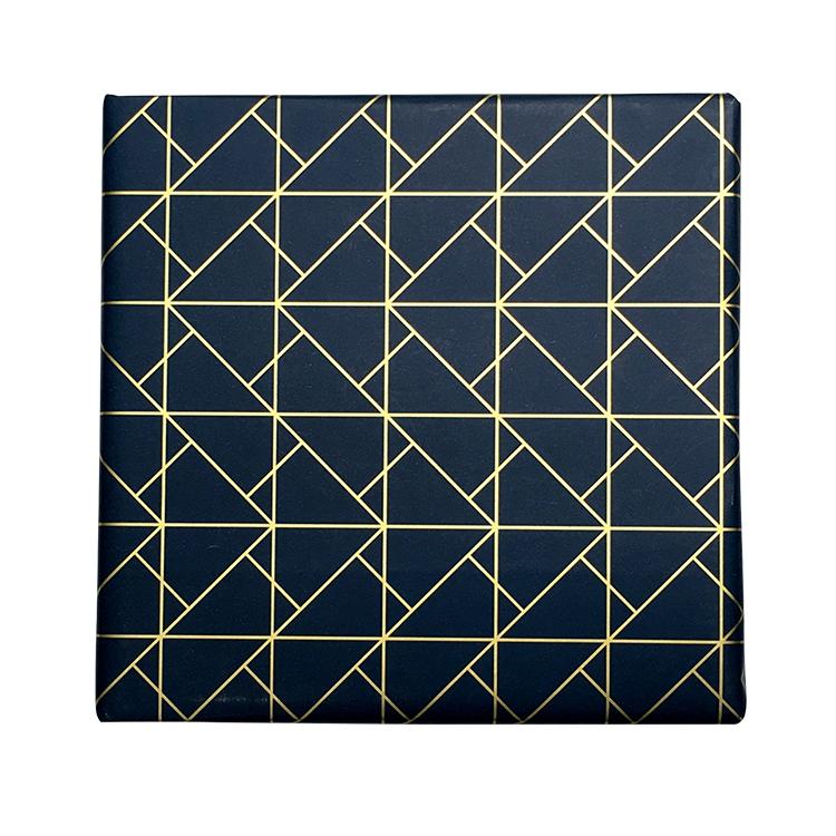BW GD SLA Geo Deco Gift Wrap Geo Deco Slate Gold Gift Wrap Leisure Coast Hospitality & Packaging Supplies
