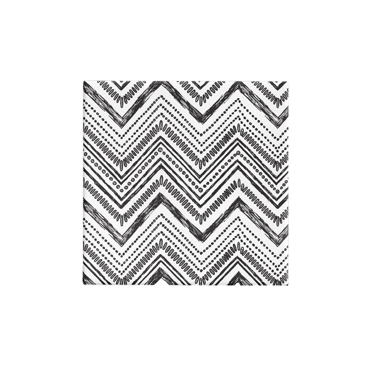BW24 CS BLK Chevron Sketch Black Wrap Leisure Coast Hospitality & Packaging Supplies