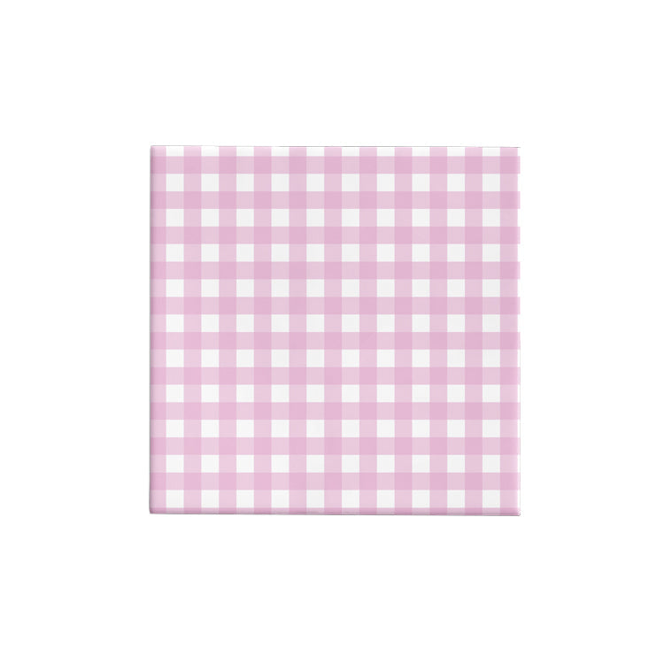 BW24 GI PPI Gingham Check Pale Pink on Matte Wrap Leisure Coast Hospitality & Packaging Supplies