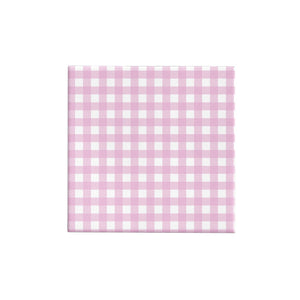 BW24 GI PPI Gingham Check Pale Pink on Matte Wrap Leisure Coast Hospitality & Packaging Supplies