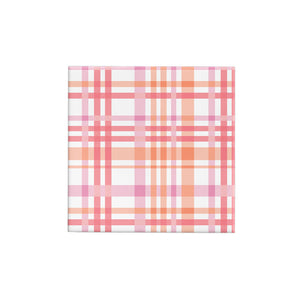 BW24 MCH Madras Check Pink Apricot Watermelon Wrap Leisure Coast Hospitality & Packaging Supplies