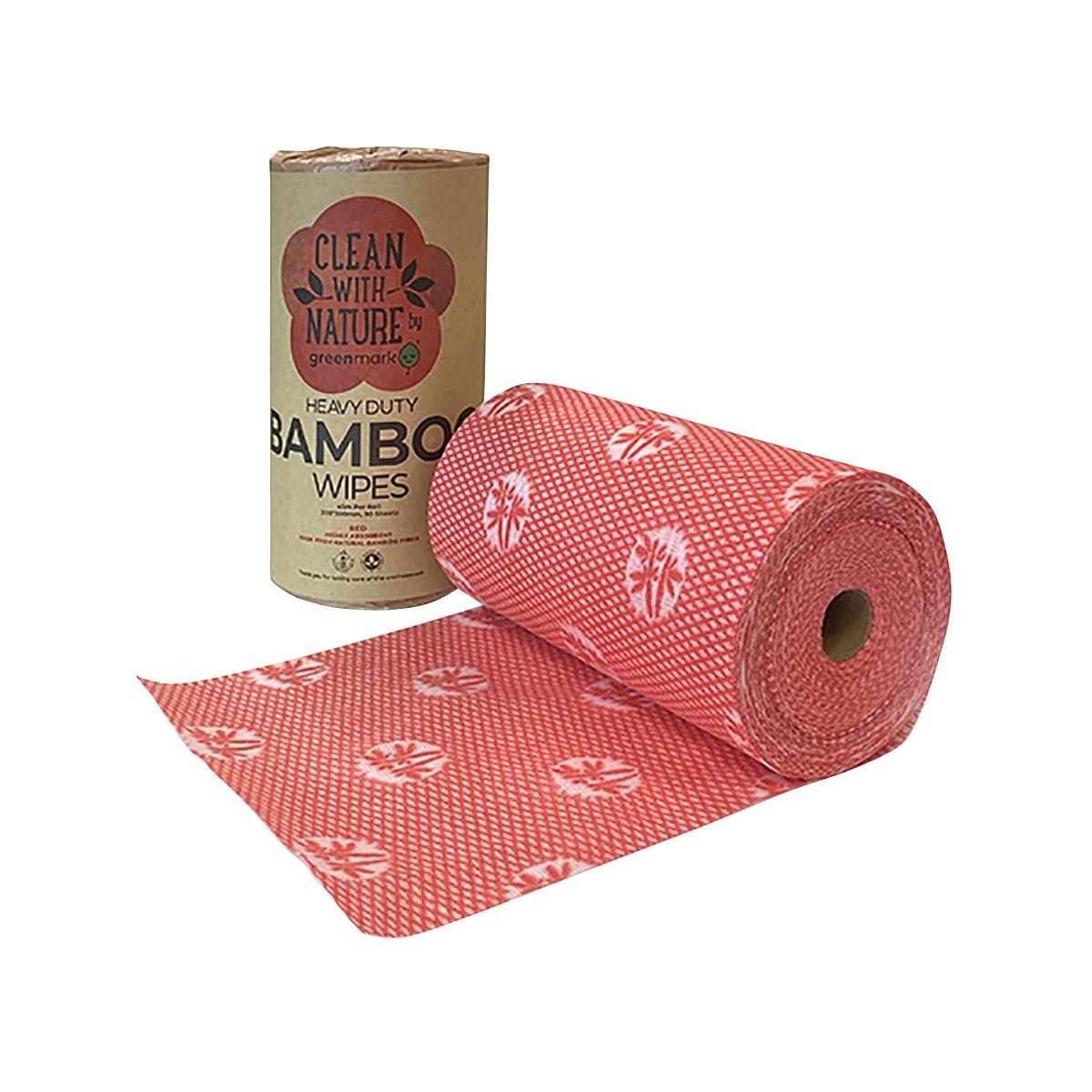 BWRED Bamboo Wipes Red 300x500mm Leisure Coast Hospitality & Packaging Supplies