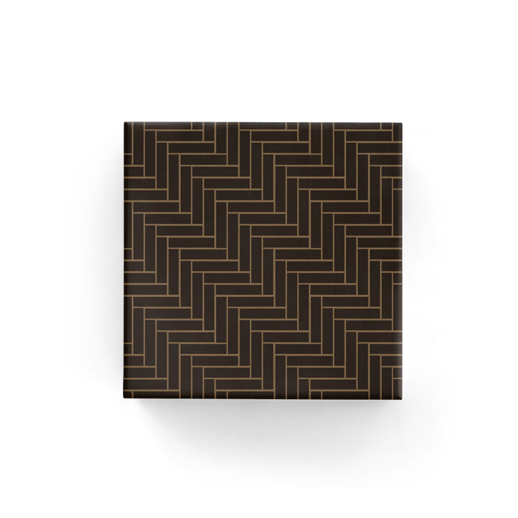 BW 60BWK BLK Basket Weave on Kraft Wrap Black Leisure Coast Hospitality & Packaging Supplies