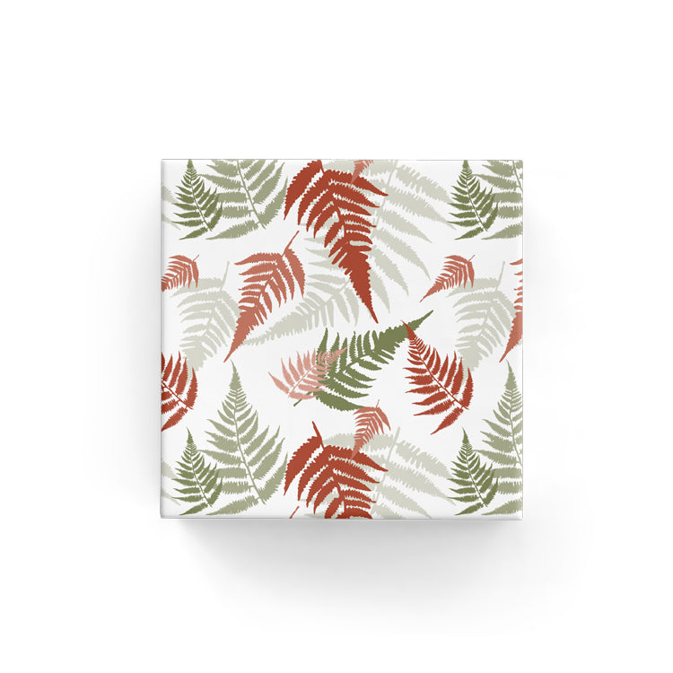 BW 60FS CG Fern Silhouettes on Matte Wrap Chestnut Green Leisure Coast Hospitality & Packaging Supplies