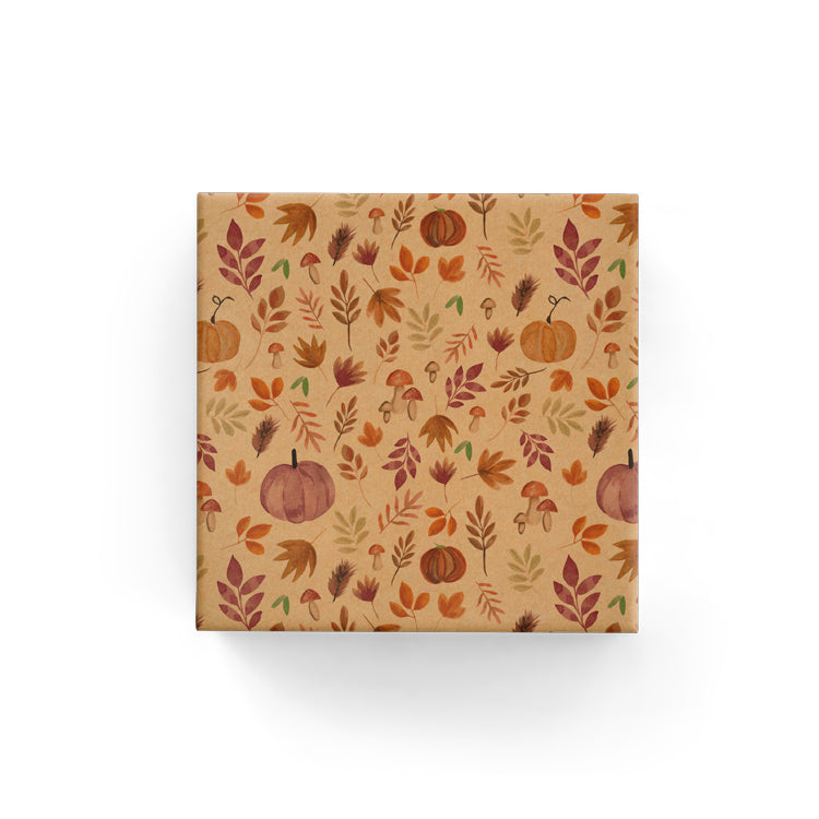 BW 60PHK Pumpkin Harvest on Kraft Wrap Leisure Coast Hospitality & Packaging Supplies