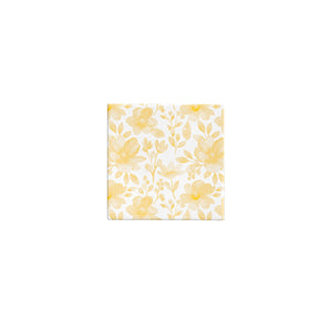 BW 60SF YEL Spring Floral Matte Yellow Gift Wrap Leisure Coast Hospitality & Packaging Supplies