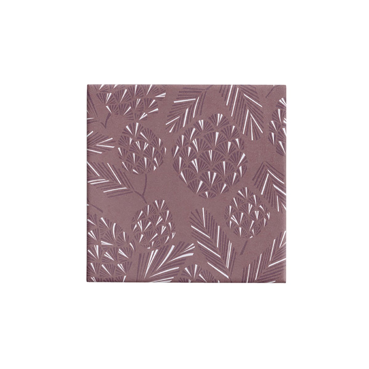 BW 60XAP PP Abstract Pinecones Wrap on Kraft Plum Leisure Coast Hospitality & Packaging Supplies