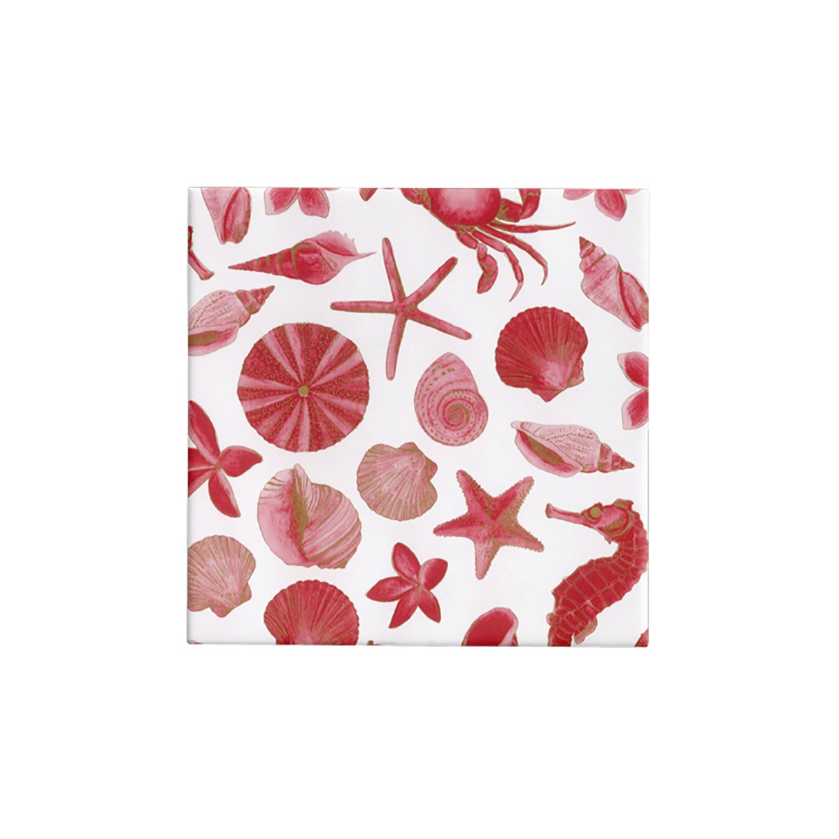 BW 60XC RED Coastal Christmas Wrap Red Leisure Coast Hospitality & Packaging Supplies