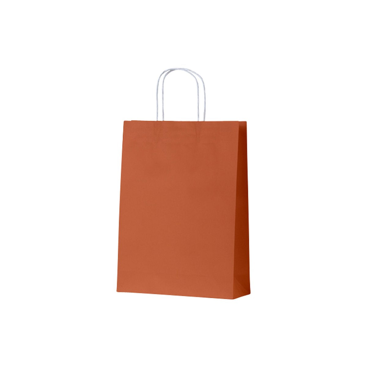ECBOM Earth Collection Paper Bags Burnt Orange Medium 260x90x350mm (200/ctn) Leisure Coast Hospitality & Packaging Supplies