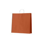 ECBOXL Earth Collection Paper Bags Burnt Orange X-Large 500x150x500mm (100/ctn) Leisure Coast Hospitality & Packaging Supplies
