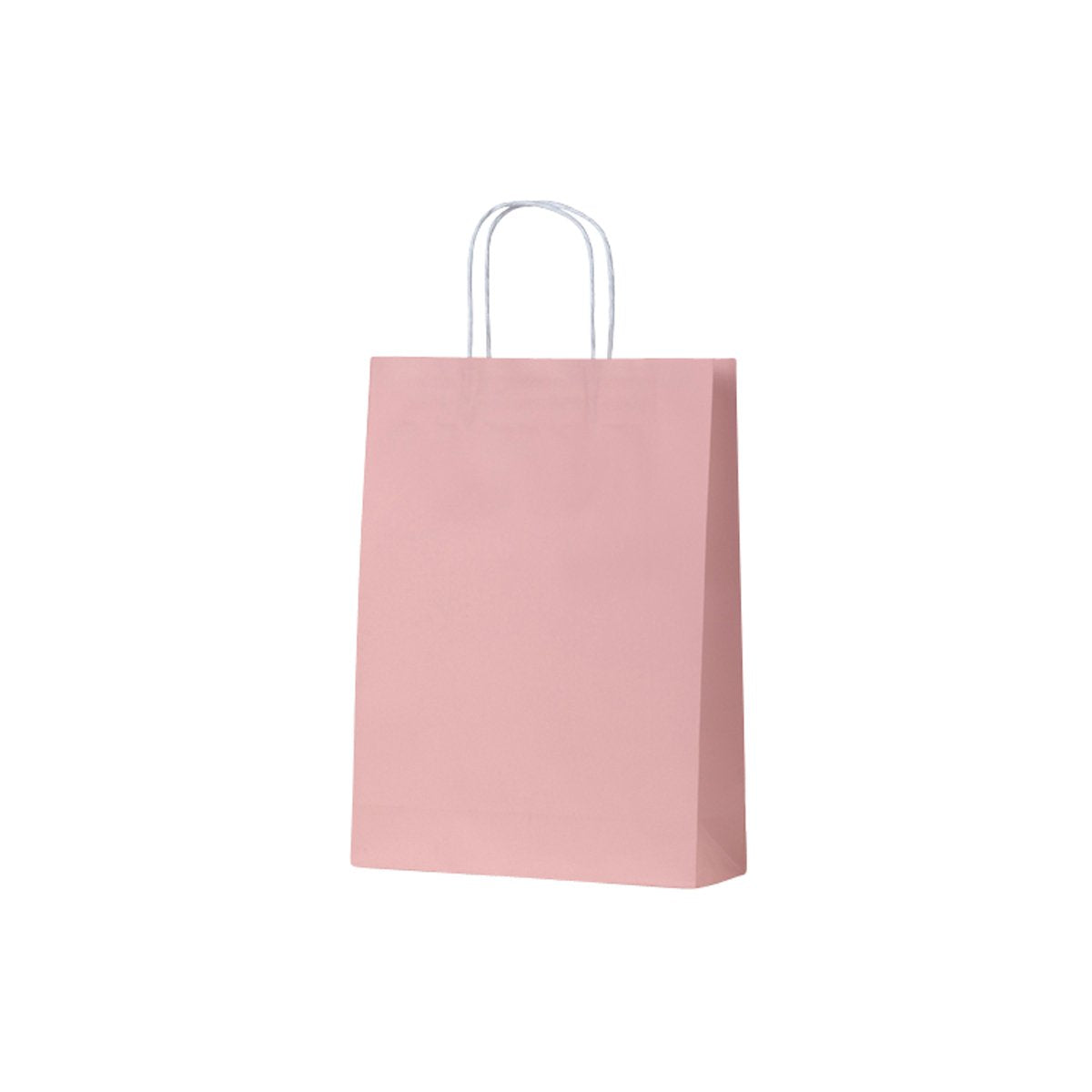 ECDPM Earth Collection Paper Bags Dusty Pink Medium 260x90x350mm (200/ctn) Leisure Coast Hospitality & Packaging Supplies