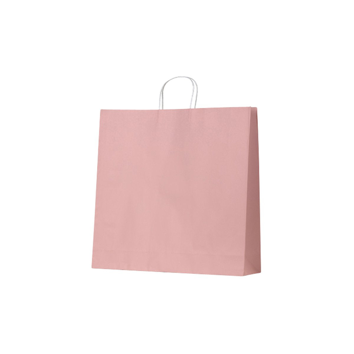 ECDPXL Earth Collection Paper Bags Dusty Pink X-Large 500x150x500mm (100/ctn) Leisure Coast Hospitality & Packaging Supplies