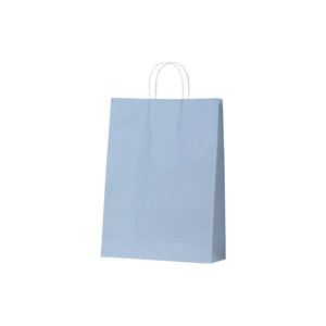 ECFBL Earth Collection Paper Bags French Blue Large 310x110x420mm (100/ctn) Leisure Coast Hospitality & Packaging Supplies