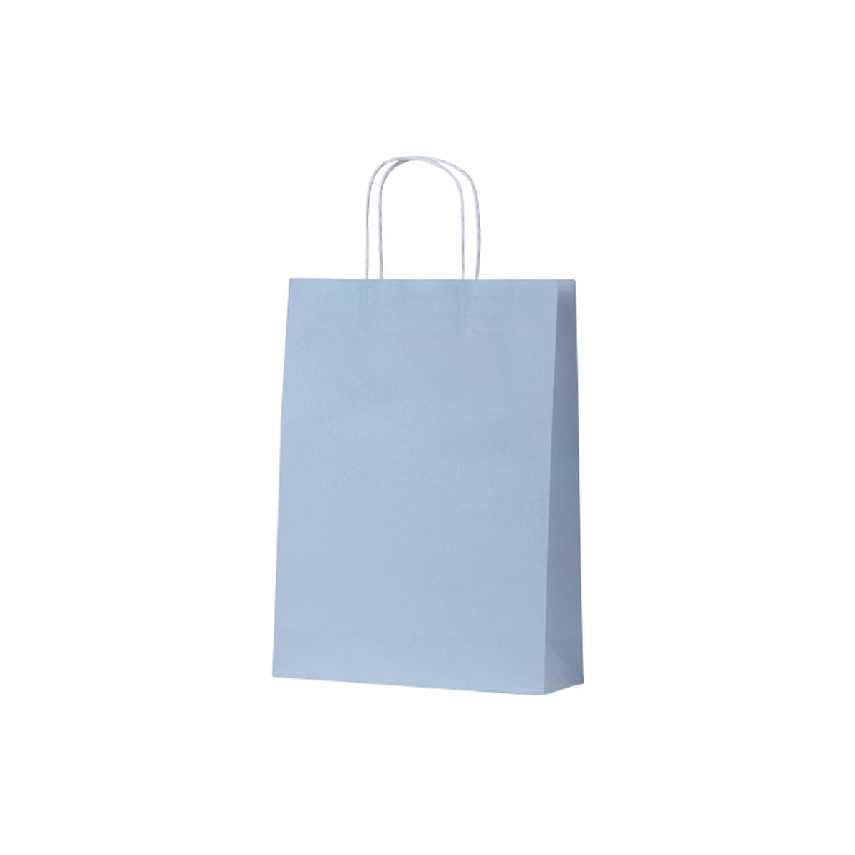ECFBM Earth Collection Paper Bags French Blue Medium 260x90x350mm (200/ctn) Leisure Coast Hospitality & Packaging Supplies