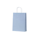 ECFBM Earth Collection Paper Bags French Blue Medium 260x90x350mm (200/ctn) Leisure Coast Hospitality & Packaging Supplies