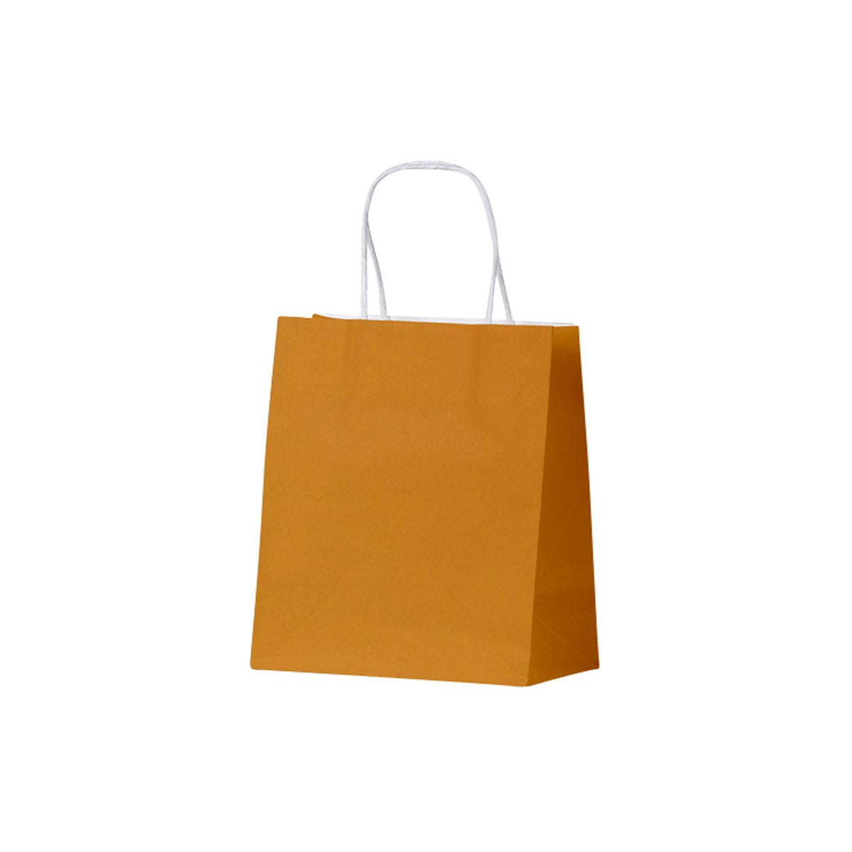 ECMS Earth Collection Paper Bags Mustard Small 170x100x200mm (200/ctn) Leisure Coast Hospitality & Packaging Supplies