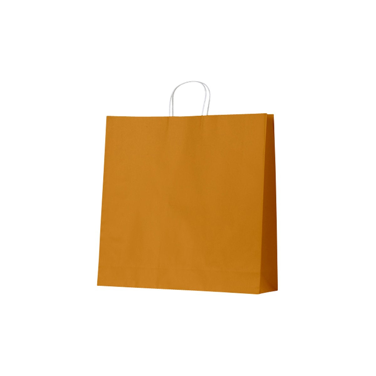 ECMXL Earth Collection Paper Bags Mustard X-Large 500x150x500mm (100/ctn) Leisure Coast Hospitality & Packaging Supplies