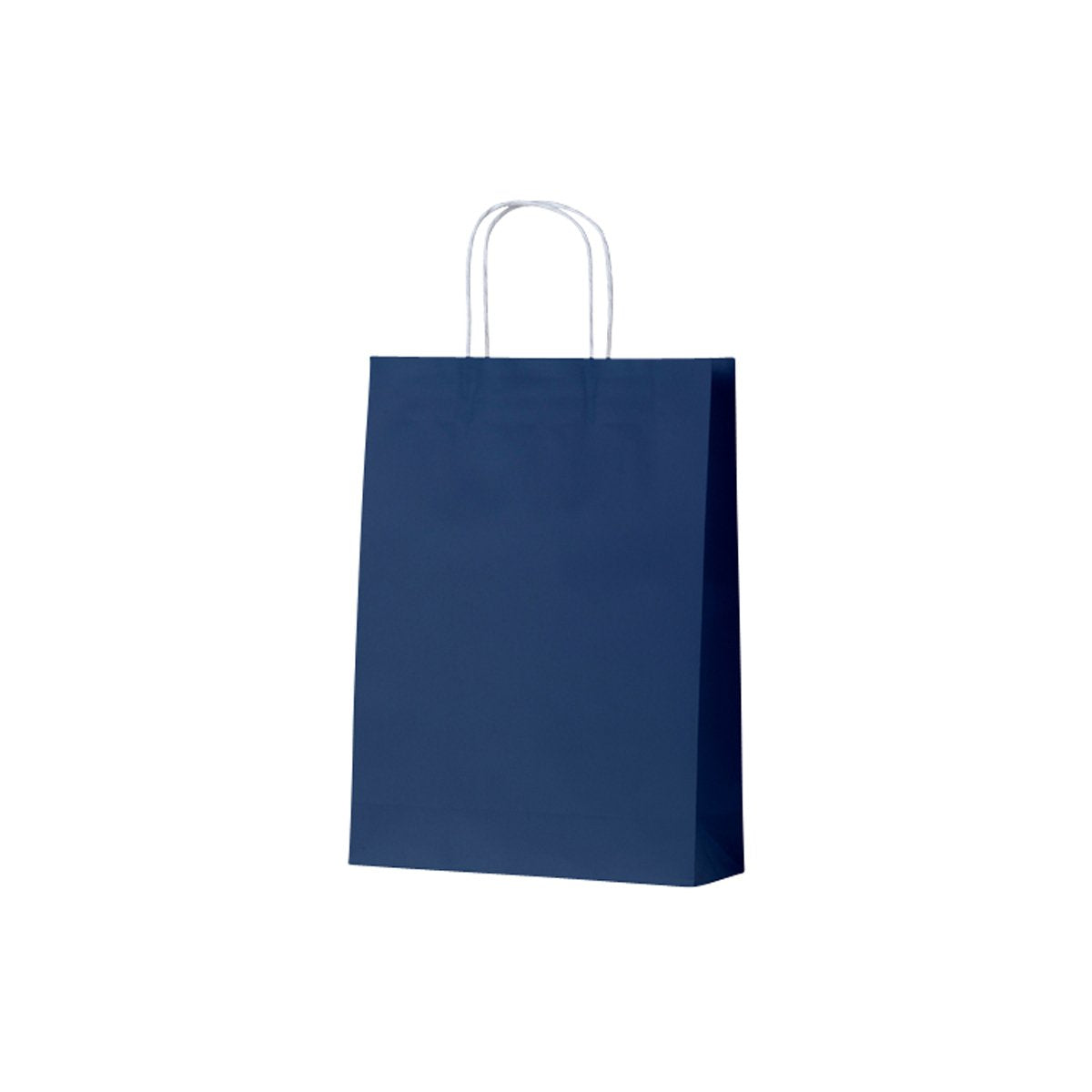 ECNM Earth Collection Paper Bags Navy Medium 260x90x350mm (200/ctn) Leisure Coast Hospitality & Packaging Supplies