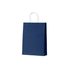 ECNM Earth Collection Paper Bags Navy Medium 260x90x350mm (200/ctn) Leisure Coast Hospitality & Packaging Supplies