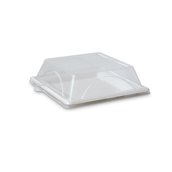 FP08L PacTrading Square Plate PET Lid 207x40mm Leisure Coast Hospitality Environmentally Friendly Disposable Takeaway Food Packaging