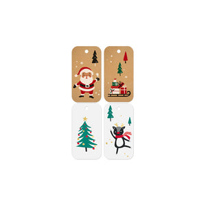 GTX12 HS Christmas Gift Tag Happy Santa Leisure Coast Hospitality & Packaging Supplies