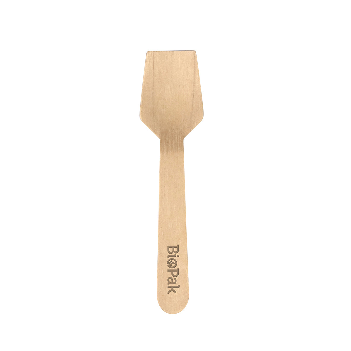 HY-10ICE-COATED Biocutlery Coated Wooden Cutlery Ice Cream Spoon 95mm Leisure Coast Hospitality & Packaging Supplies