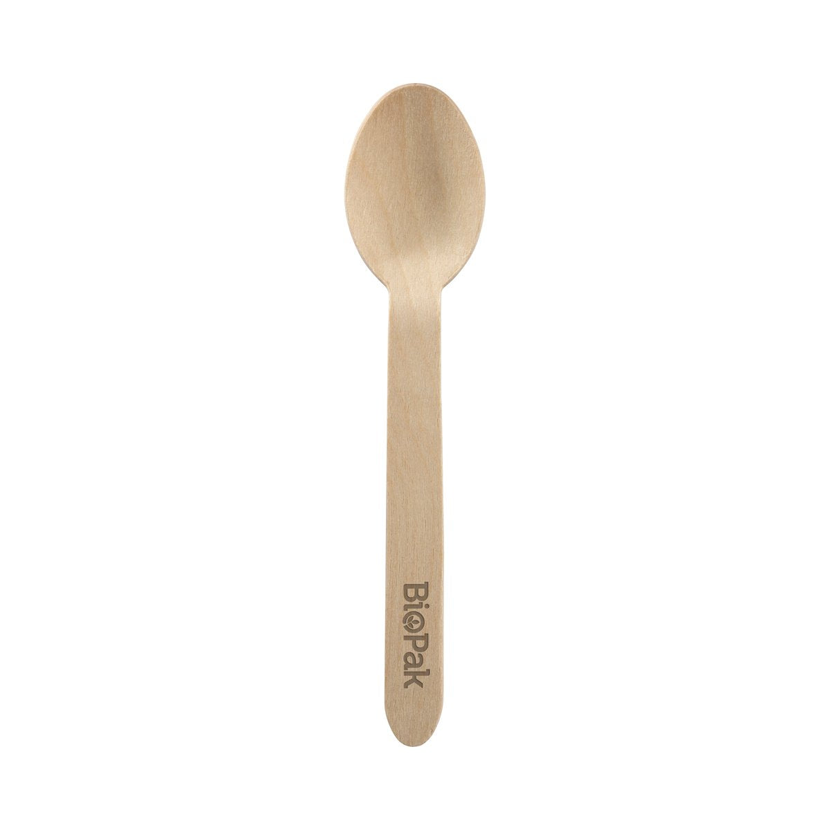HY-16S-COATED Biocutlery Coated Wooden Cutlery Spoon 160mm Leisure Coast Hospitality & Packaging Supplies