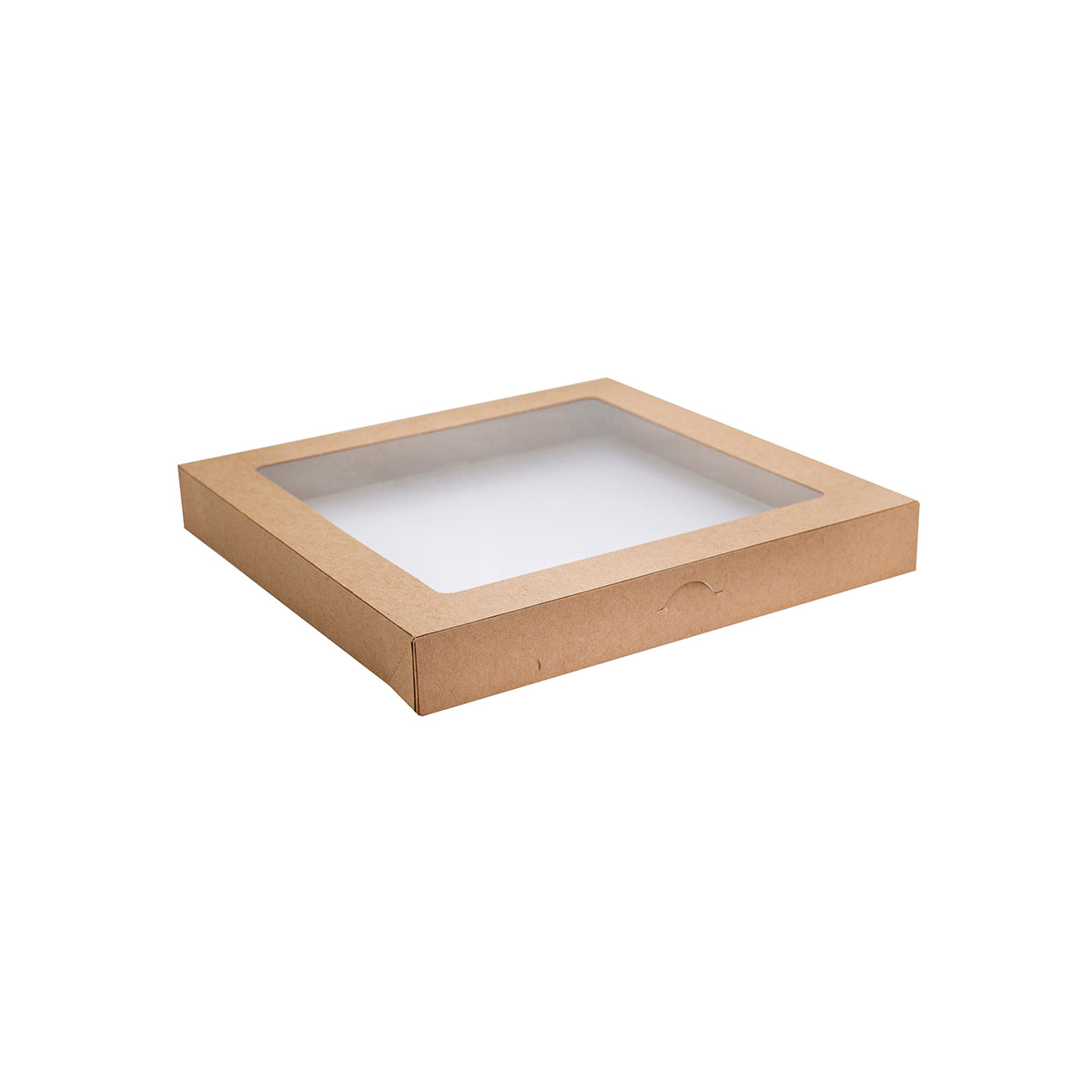 KCBLID-S Alfresco Kraft Catering Boxes Small Lid with Window Leisure Coast Hospitality and Packaging