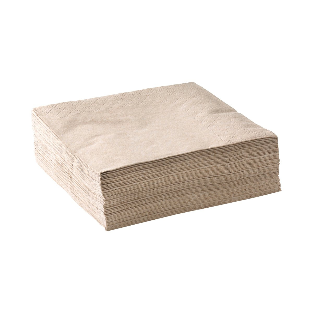 L-B/CNCE-N Cocktail BioNapkins Natural 2 Ply 240x240mm Leisure Coast Hospitality & Packaging Supplies