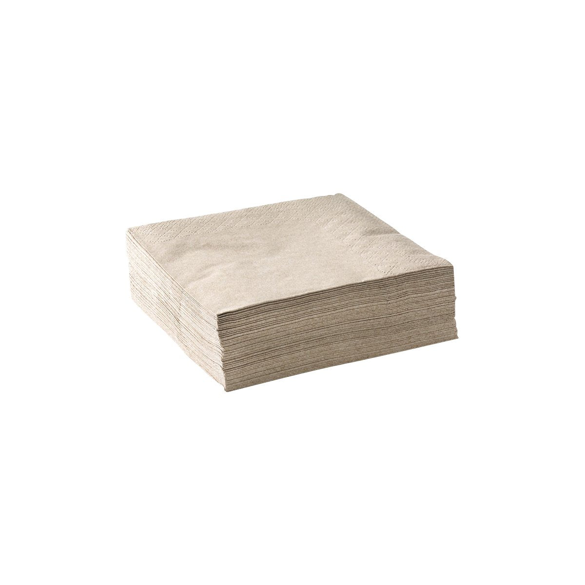L-DNCE1/4-N Dinner BioNapkins Natural 2 Ply READIFOLD 400x400mm Leisure Coast Hospitality & Packaging Supplies
