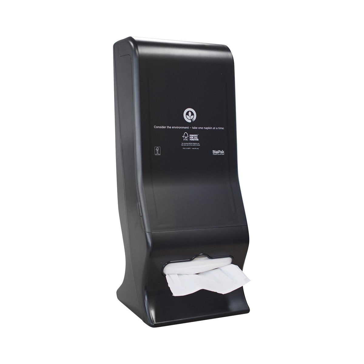 L-SSD-LTT Single Saver BioNapkins Counter Top BioDispenser Holds 1000 Napkins Leisure Coast Hospitality & Packaging Supplies
