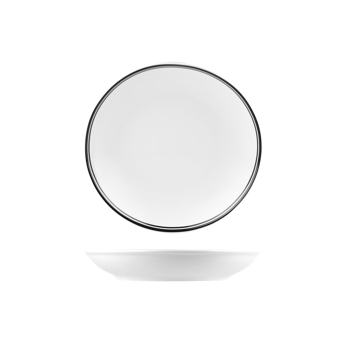 NDC26-BK RAK Porcelain Nano Cru Black Round Coupe Bowl 260mm / 1200ml Leisure Coast Hospitality & Packaging