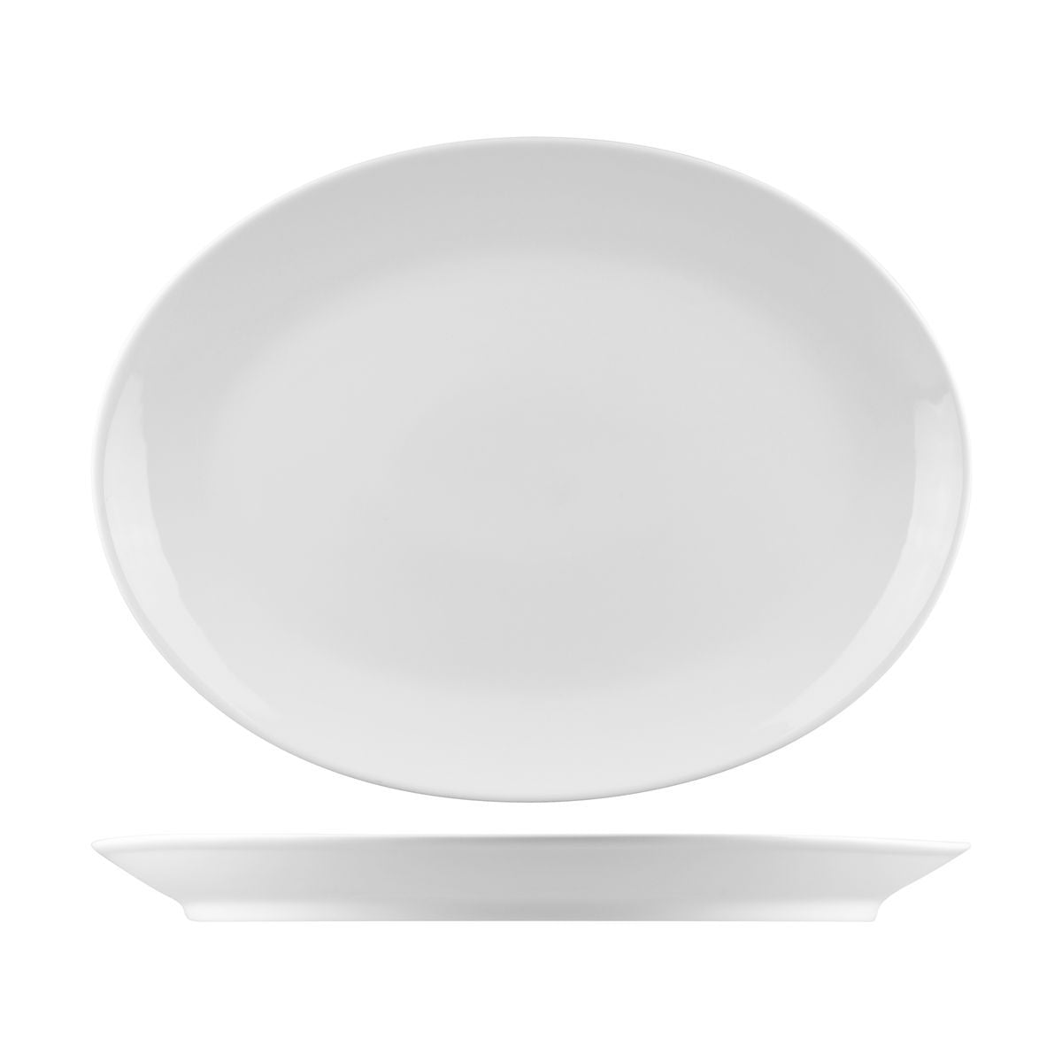 NOP36 RAK Porcelain Nano Oval Coupe Plate 360x275mm Leisure Coast Hospitality & Packaging