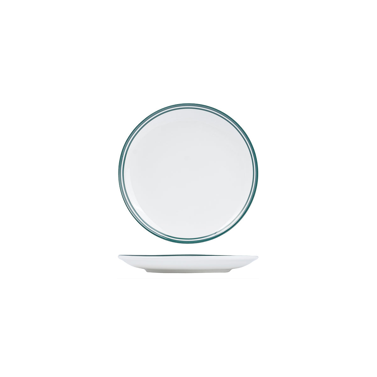 NPR18-G RAK Porcelain Nano Cru Green Round Coupe Plate 180mm Leisure Coast Hospitality & Packaging