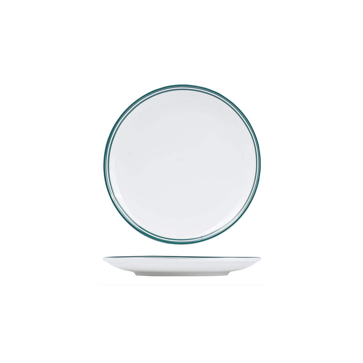 NPR21-G RAK Porcelain Nano Cru Green Round Coupe Plate 210mm Leisure Coast Hospitality & Packaging