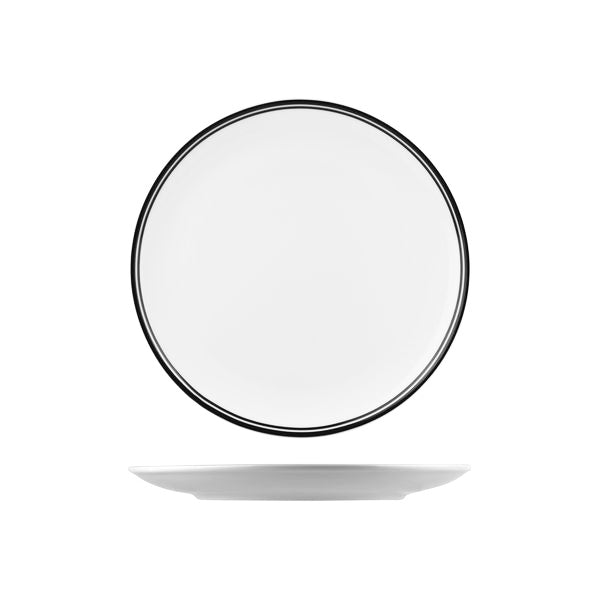 NPR27-BK RAK Porcelain Nano Cru Black Round Coupe Plate 270mm Leisure Coast Hospitality & Packaging