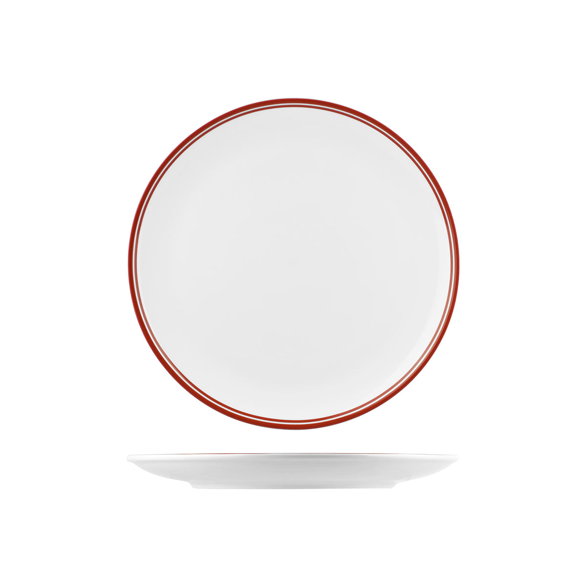 NPR27-R RAK Porcelain Nano Cru Red Round Coupe Plate 270mm Leisure Coast Hospitality & Packaging