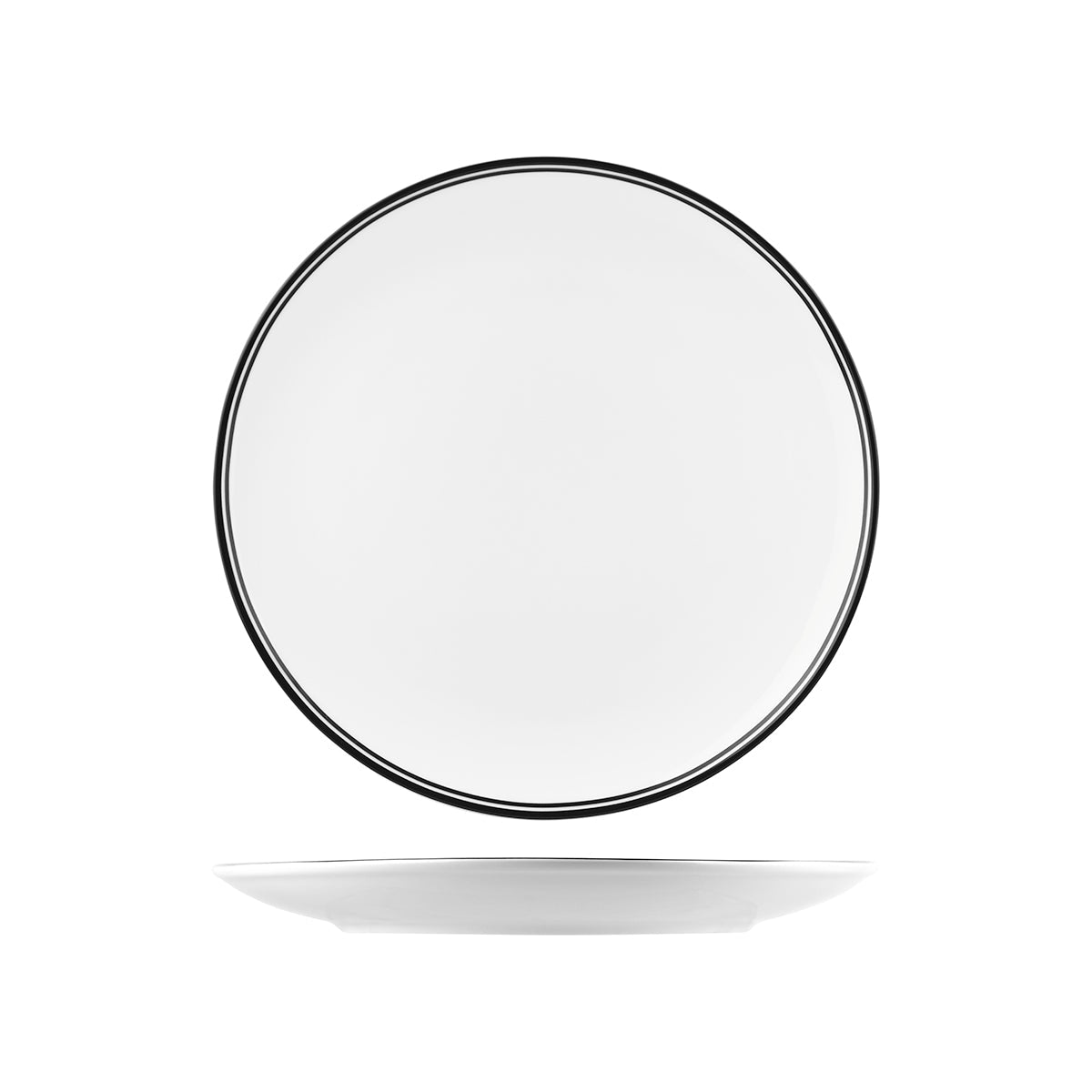 NPR29-BK RAK Porcelain Nano Cru Black Round Coupe Plate 290mm Leisure Coast Hospitality & Packaging