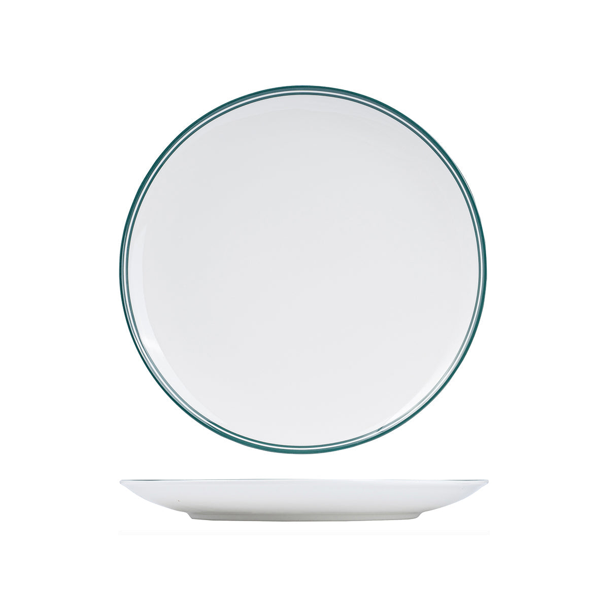 NPR29-G RAK Porcelain Nano Cru Green Round Coupe Plate 290mm Leisure Coast Hospitality & Packaging