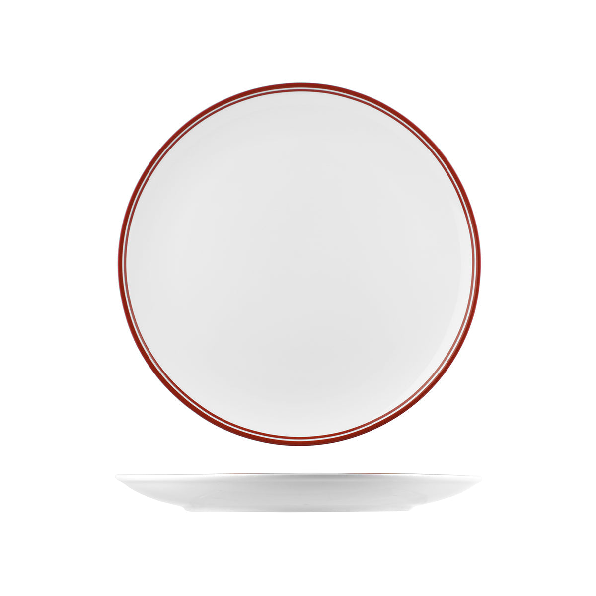 NPR29-R RAK Porcelain Nano Cru Red Round Coupe Plate 290mm Leisure Coast Hospitality & Packaging