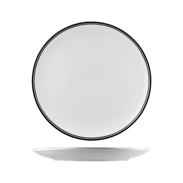 NPR31-BK RAK Porcelain Nano Cru Black Round Coupe Plate 310mm Leisure Coast Hospitality & Packaging